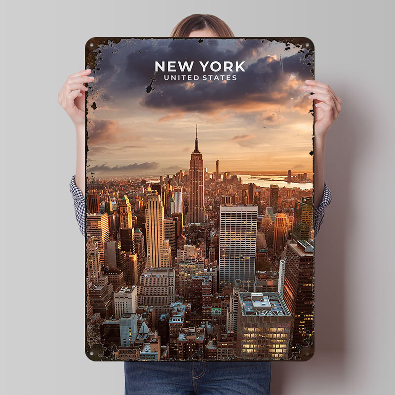 Retro Gaming York - New York Metal Poster Metal Signs