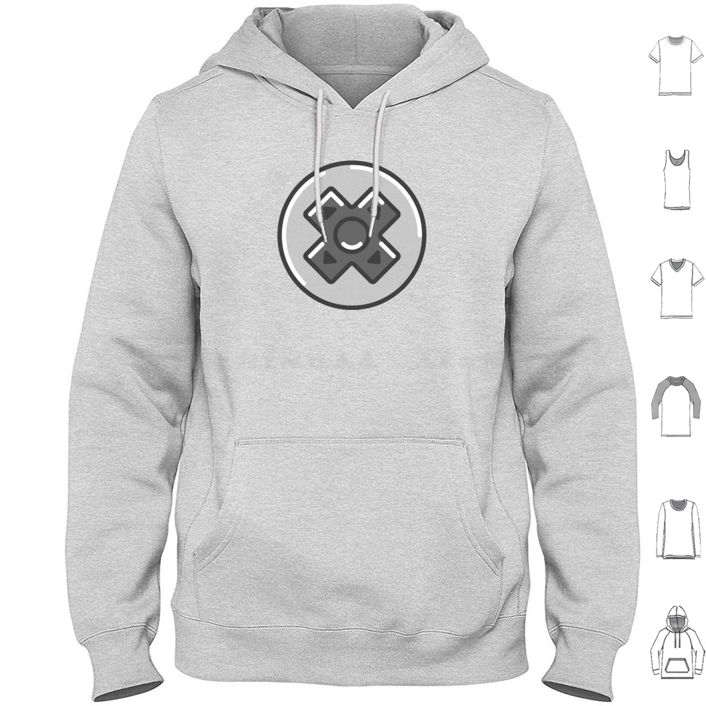 Retro Gaming Icons - D-Pad Icon Hoodies Long Sleeve Snes
