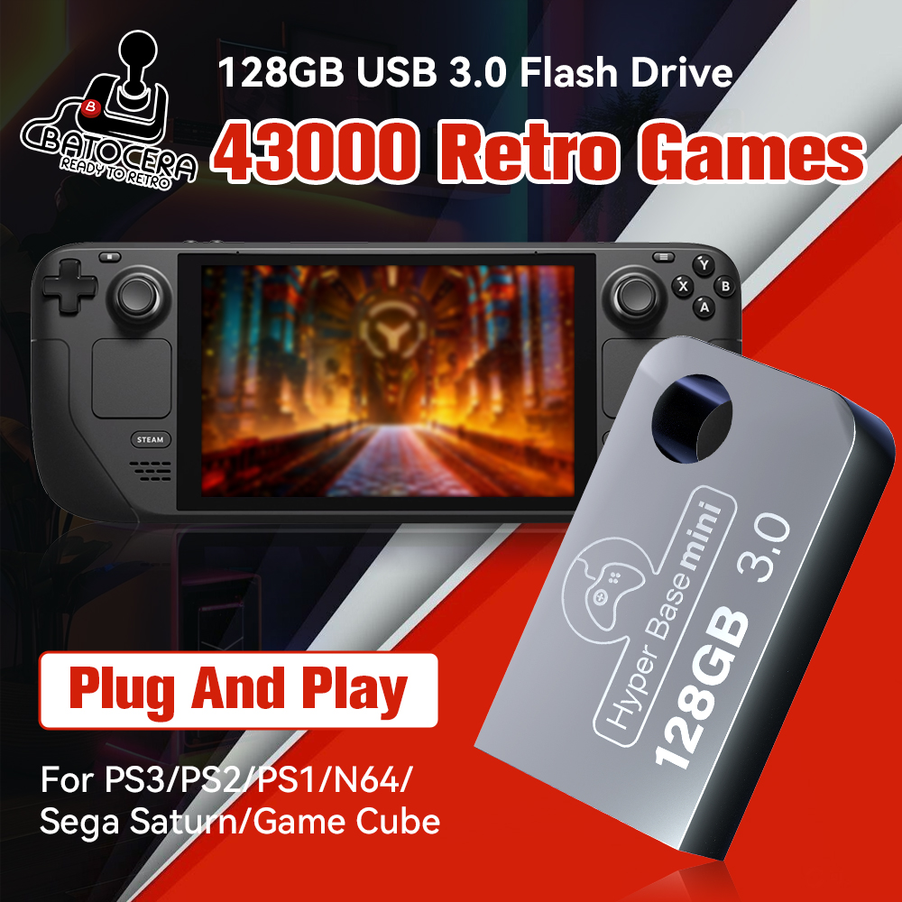 Retro Gaming Stick - Batocera 128G Gaming Stick With 43000+