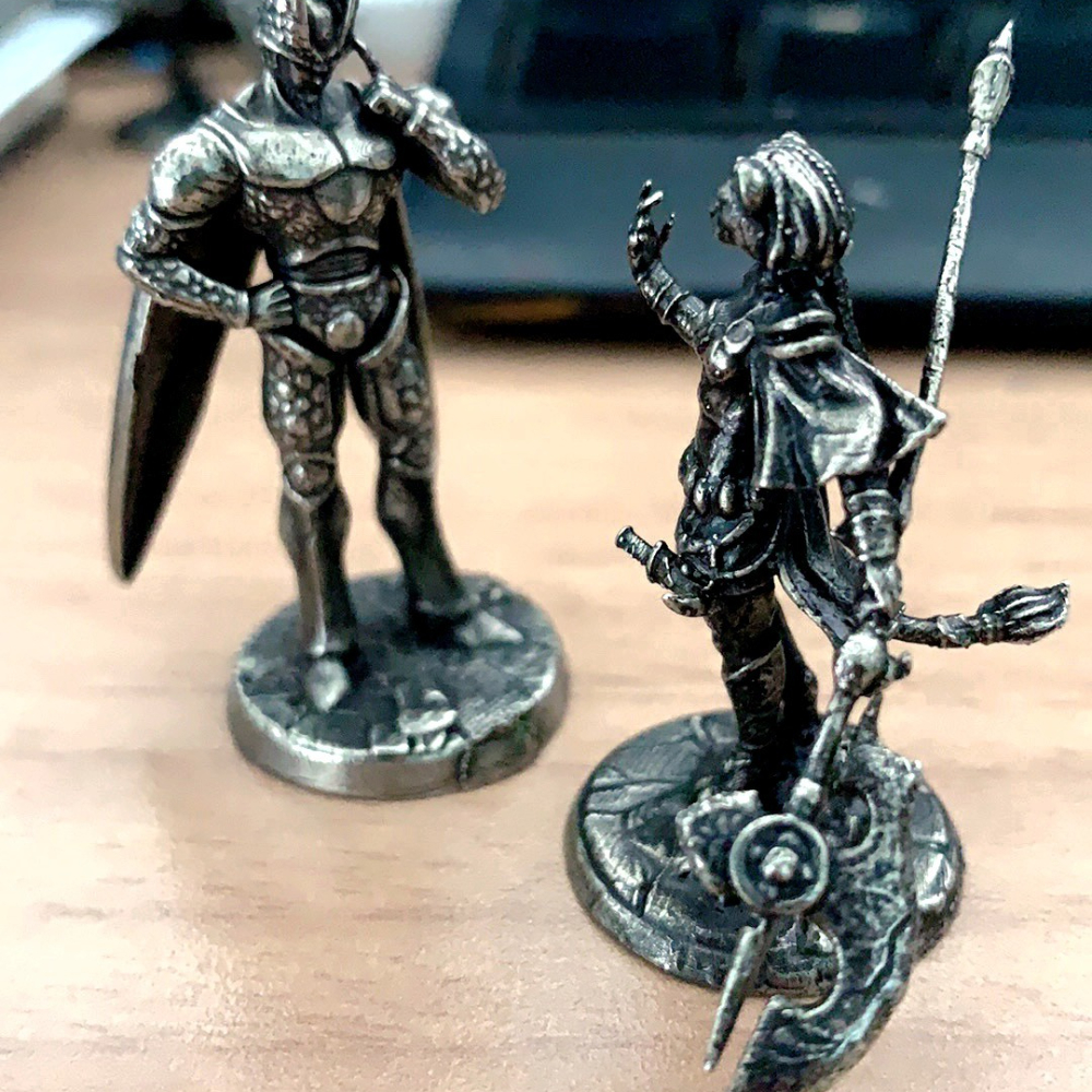 Retro Gaming Gif - Scourgeland Ancient Soldier Model Figurines Copper