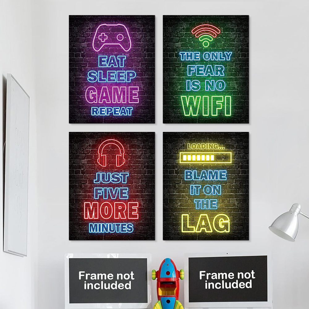 Background Retro Gaming - Style Wall Mural Sticker Abstract Retro