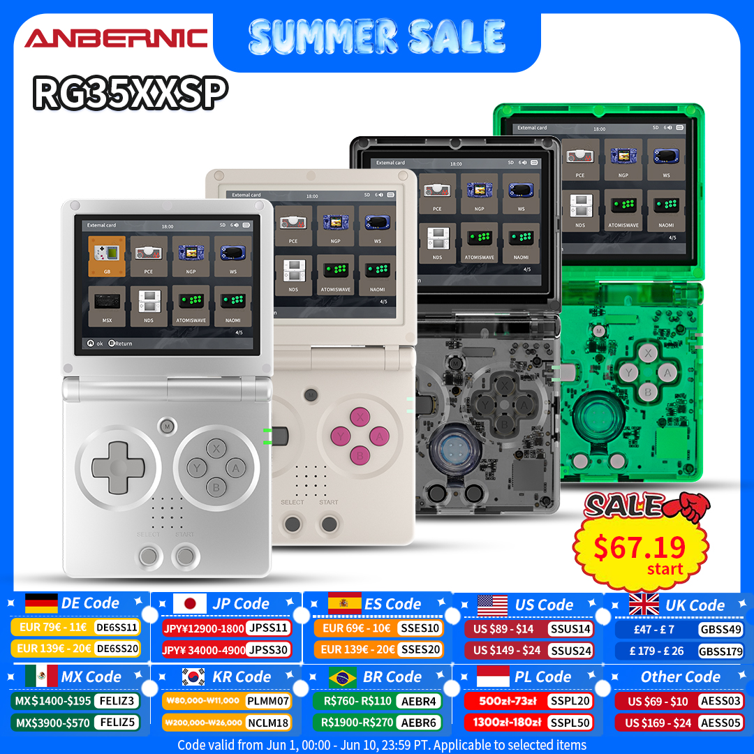 Retro Gaming Best Console - Anbernic RG35XXSP Retro Flip Handheld Game