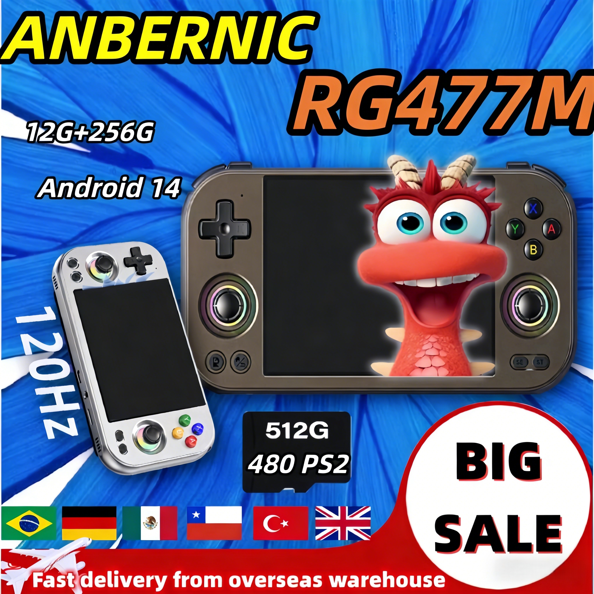 Retro Gaming Qss - ANBERNIC RG 477M Retro Video Game