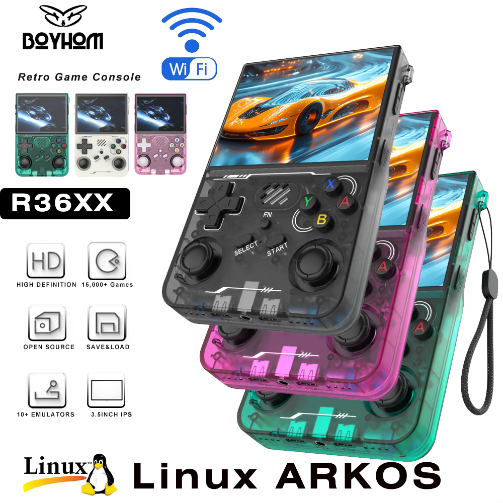 Retro Gaming Linux - BOYHOM 256G R36XX Hand-held Game Consoles