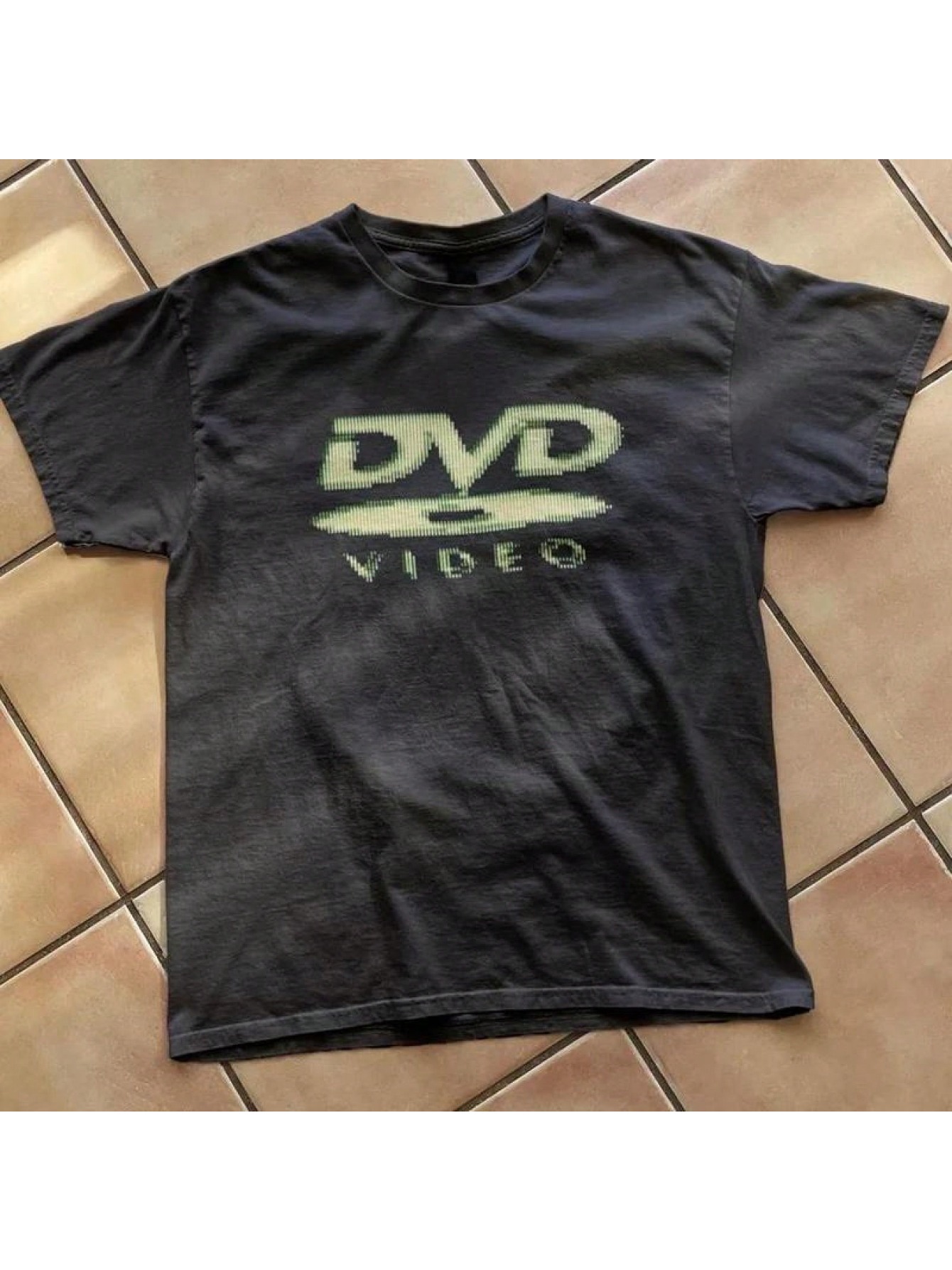 Retro Gaming Logo - DVD Video Nostalgic Green Logo, Vintage