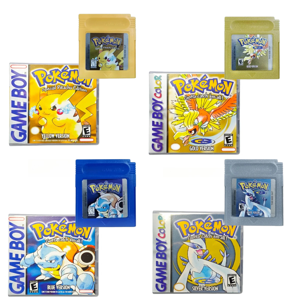 Retro Gaming Pokemon - 7 Styles Classic Pokemon GBC Game