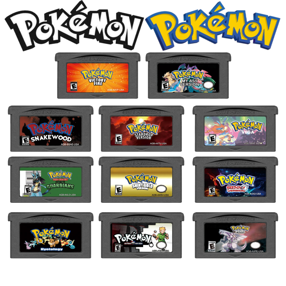 Retro Gaming Pokemon - Pokemon GBA Game Cartridge Victory Fire