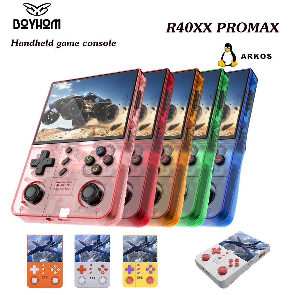 Retro Gaming Best Console - BOYHOM R40XXPROMAX Retro Handheld with ARKOS2.0,