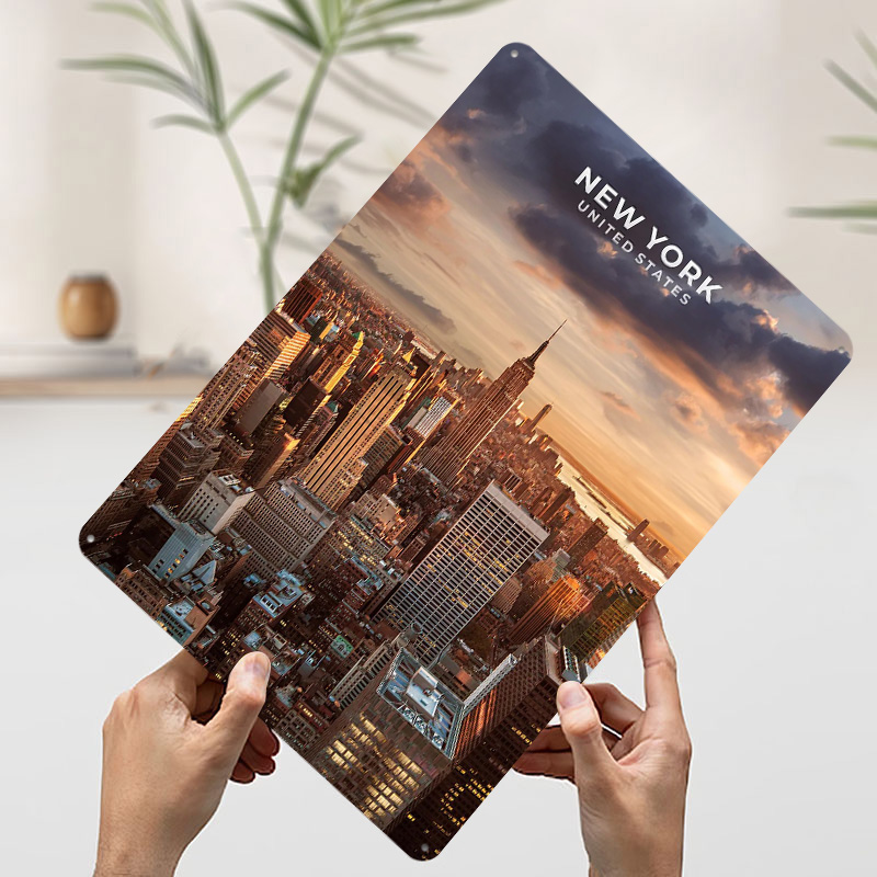 New York Metal Poster Metal Si - Retro Gaming York ulasan dan harga