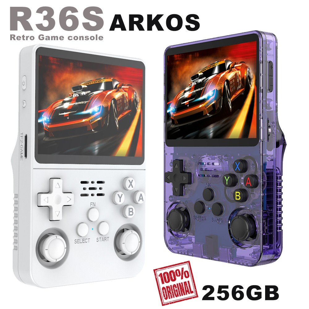 BOYHOM 256G Open Source R36S R - Retro Gaming Devices ulasan dan harga