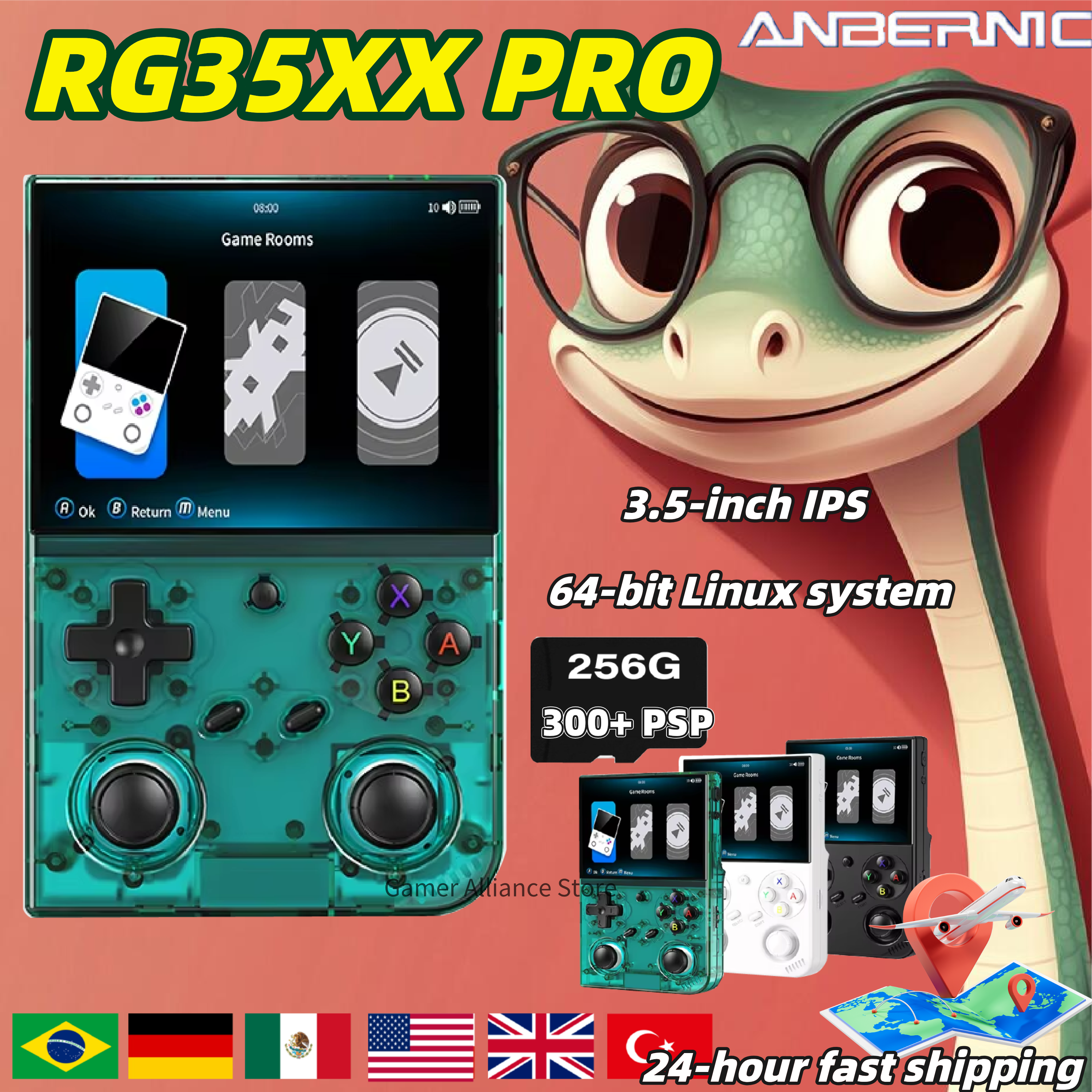 Anbernic RG 35XXPro RG35XX Pro - Retro Gaming Qss ulasan dan harga