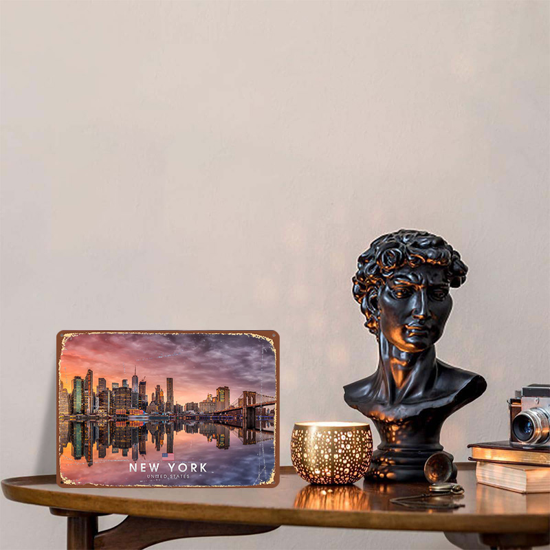New York City Printed Poster C - Retro Gaming York ulasan dan harga