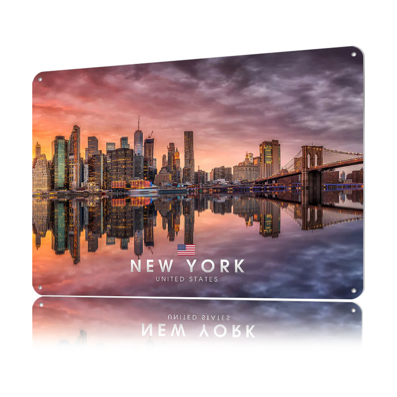New York City Printed Poster C - Retro Gaming York ulasan dan harga