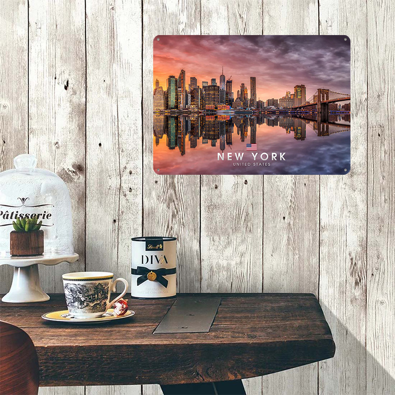 New York City Printed Poster C - Retro Gaming York ulasan dan harga