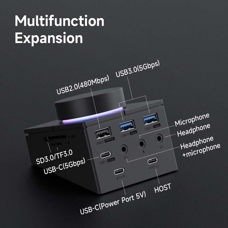 Hagibis Knob USB C Hub With Sh - Retro Gaming Accessories ulasan dan harga