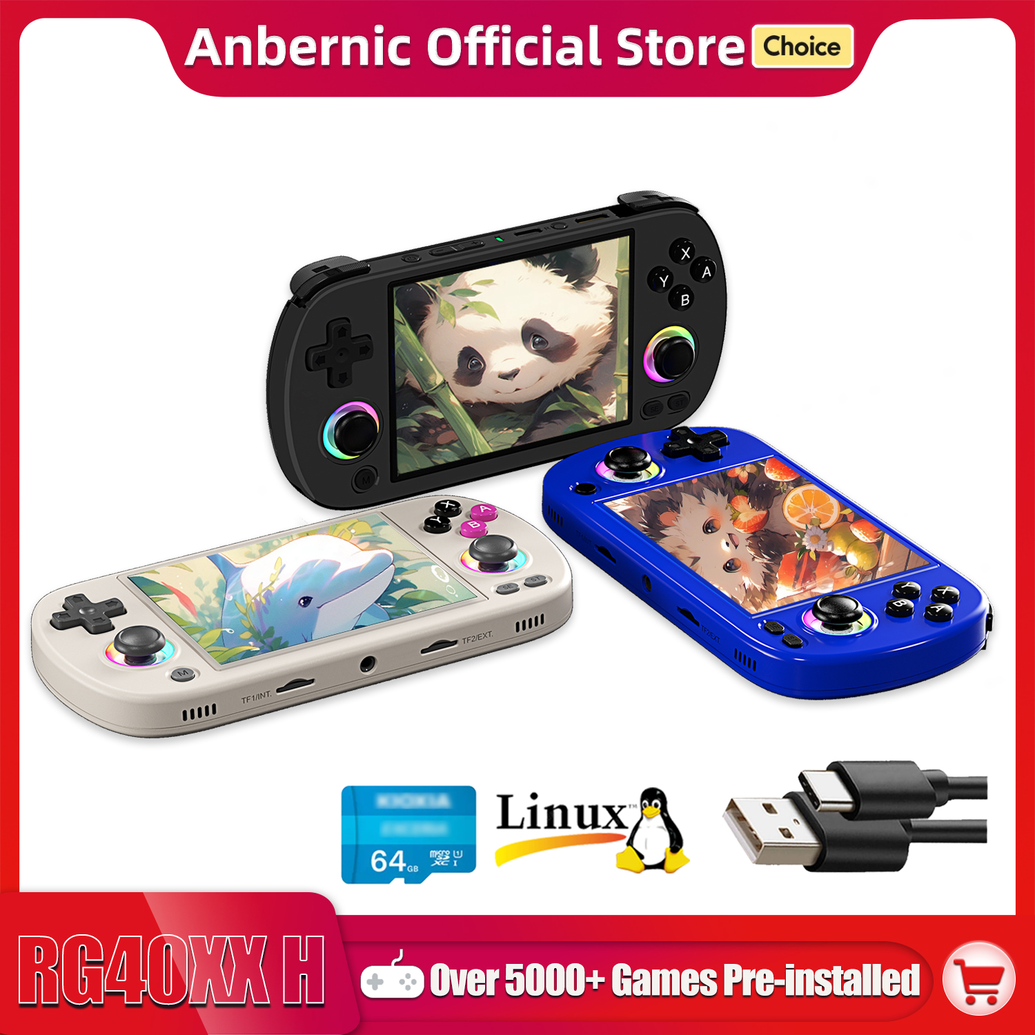 ANBERNIC RG40XX H Handheld Gam - Retro Gaming Linux ulasan dan harga