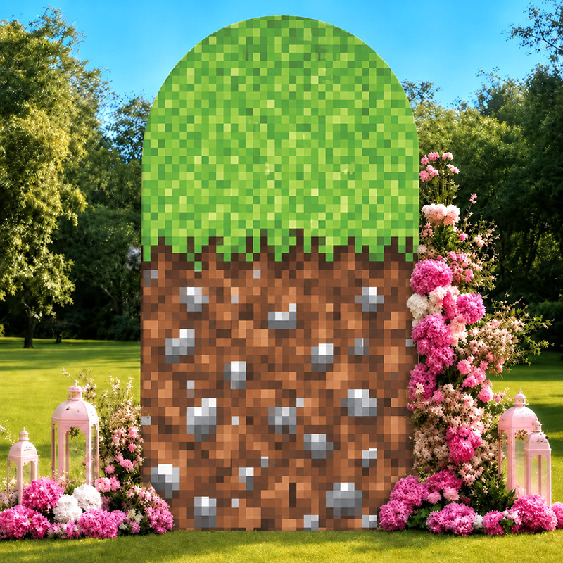 Retro Pixel World Arch Backdro - Retro Gaming Years ulasan dan harga