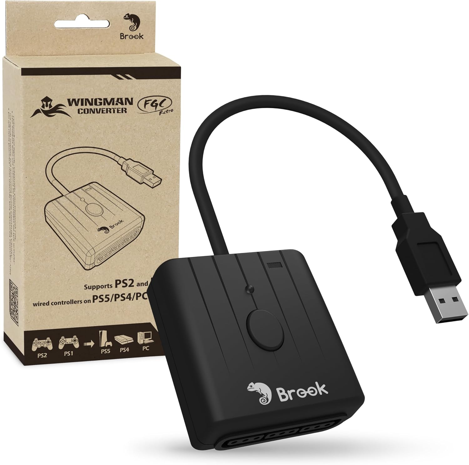 Brook Wingman FGC Retro PS 1/P - Retro Gaming Stick ulasan dan harga