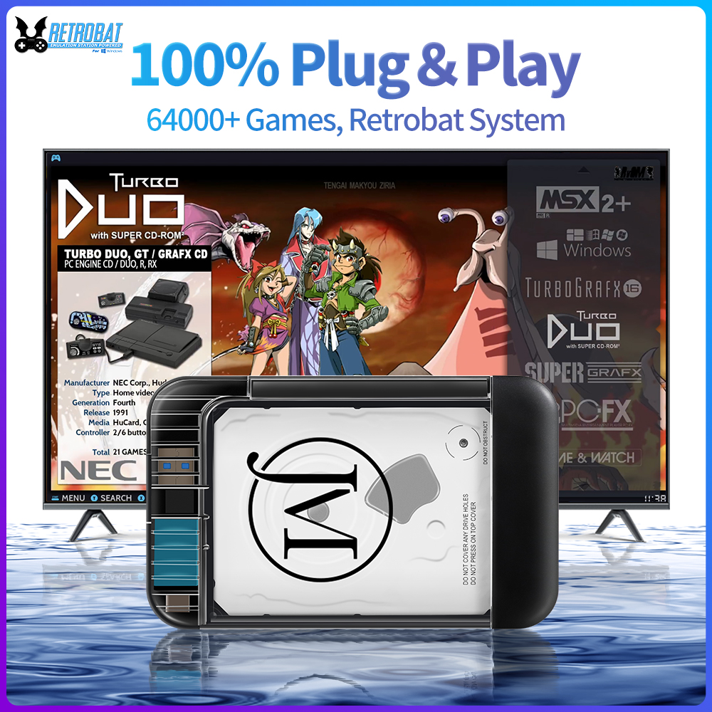 RETROBAT Portable 500G Gaming  - Retro Gaming Qss ulasan dan harga