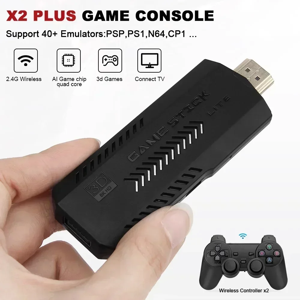 X2 Plus Game Stick 4K HD 2.4G  - Retro Gaming Stick ulasan dan harga