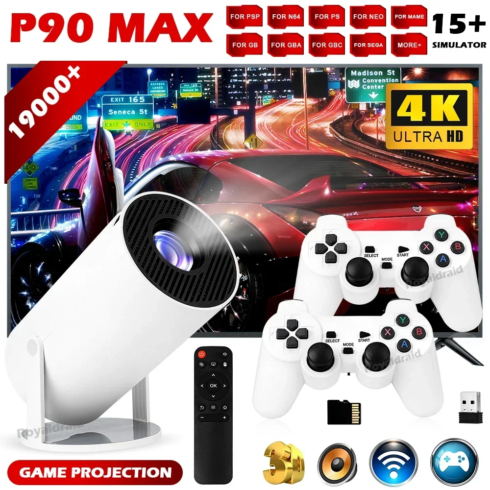 P90 Max Portable Smart Gaming  - Retro Gaming And Projector ulasan dan harga