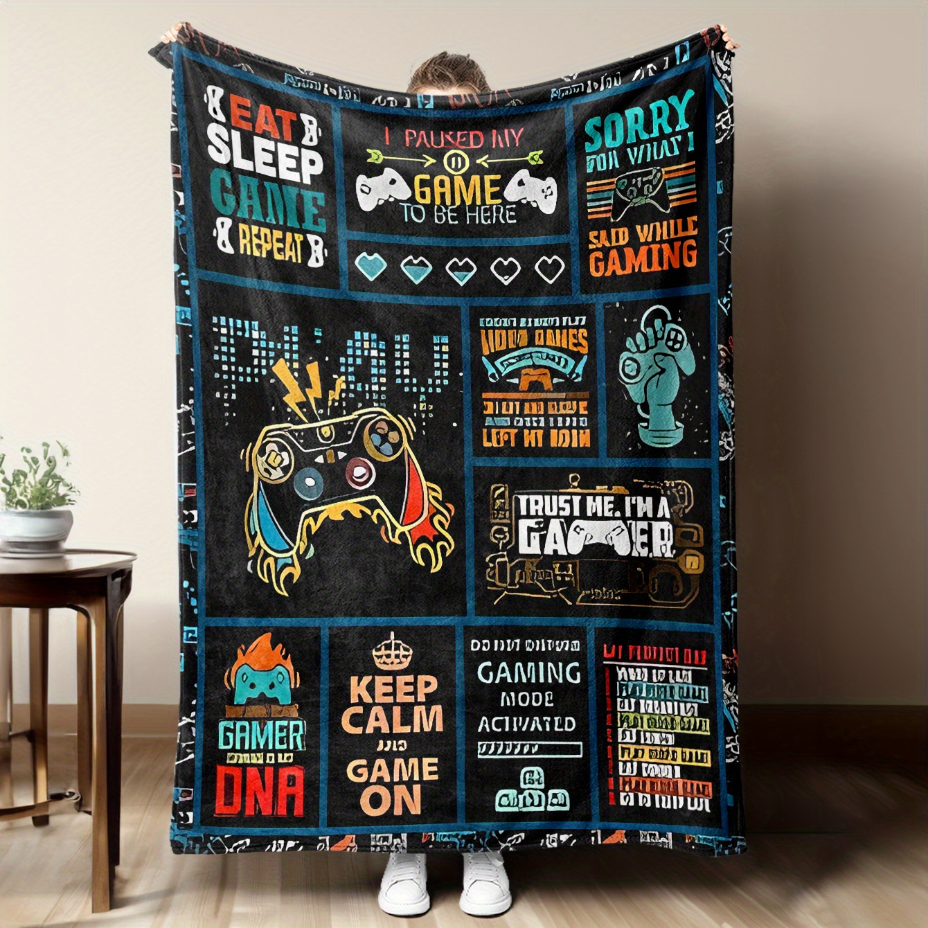 Flannel Blanket Video Game The - Retro Gaming Icons ulasan dan harga