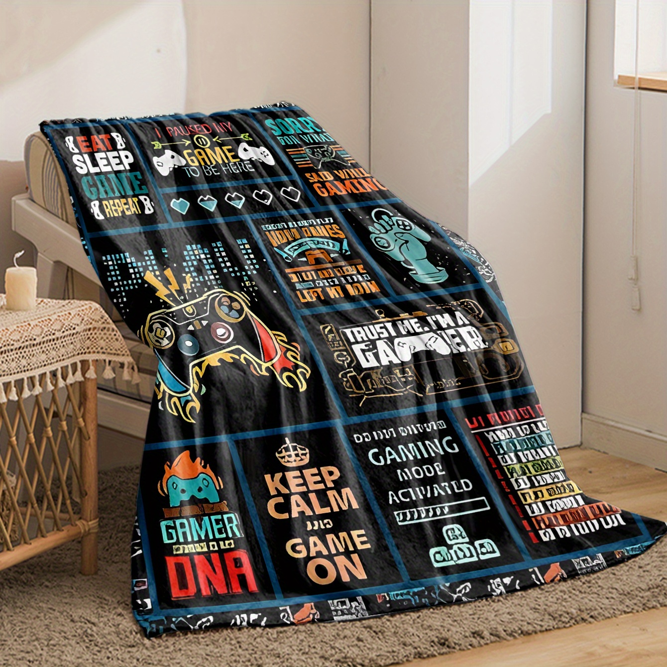 Flannel Blanket Video Game The - Retro Gaming Icons ulasan dan harga