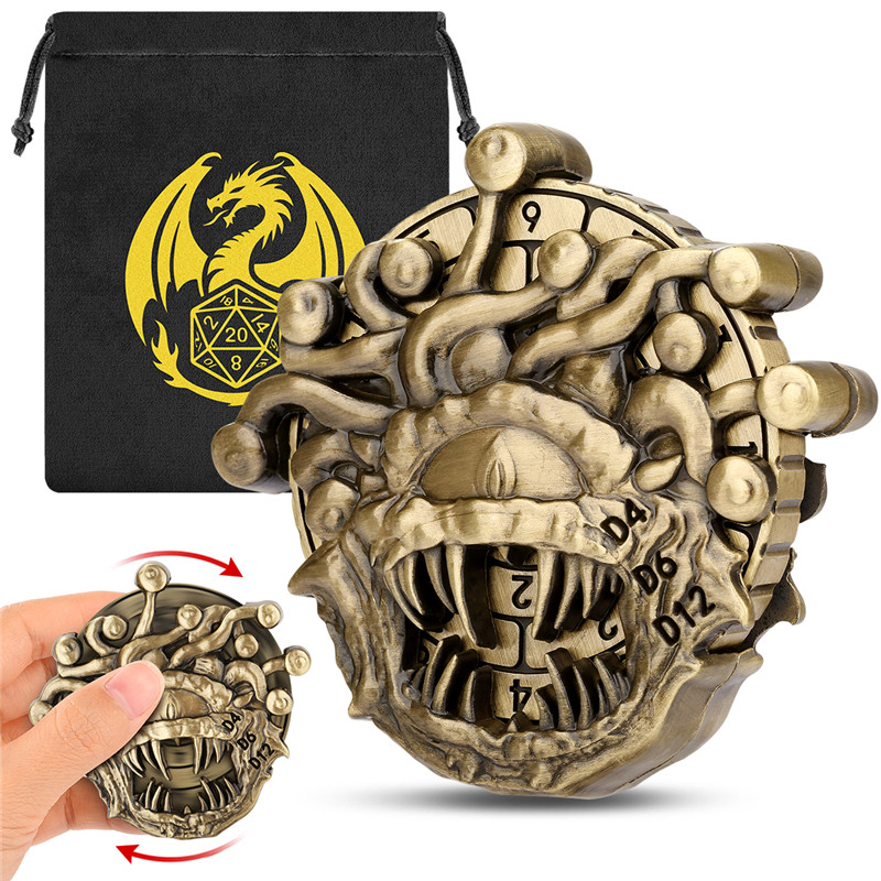 Retro Beholder Shape Metal Dic - Retro Gaming Accessories ulasan dan harga