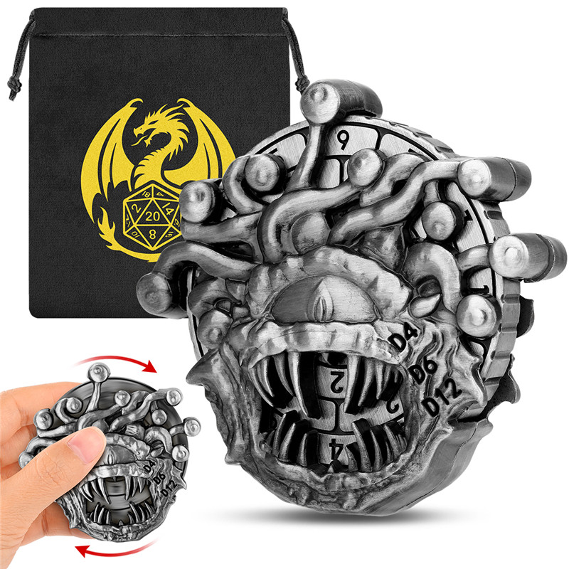 Retro Beholder Shape Metal Dic - Retro Gaming Accessories ulasan dan harga