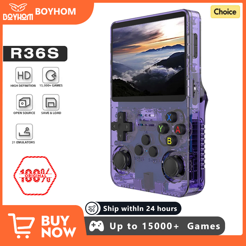 NEW Green R36S Retro Handheld  - Retro Gaming Linux ulasan dan harga