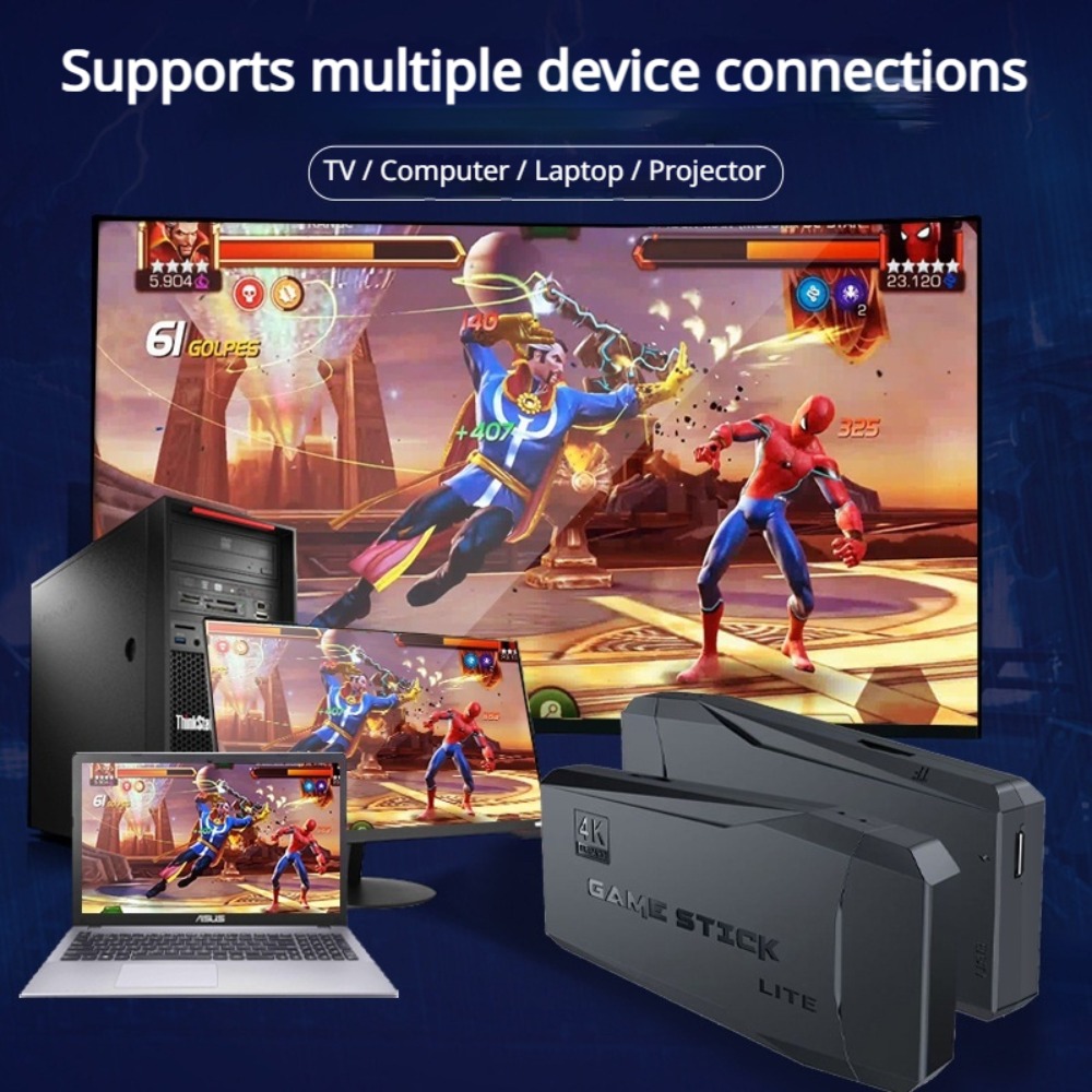 Portable 4K Retro Game Stick C - Retro Gaming Stick ulasan dan harga