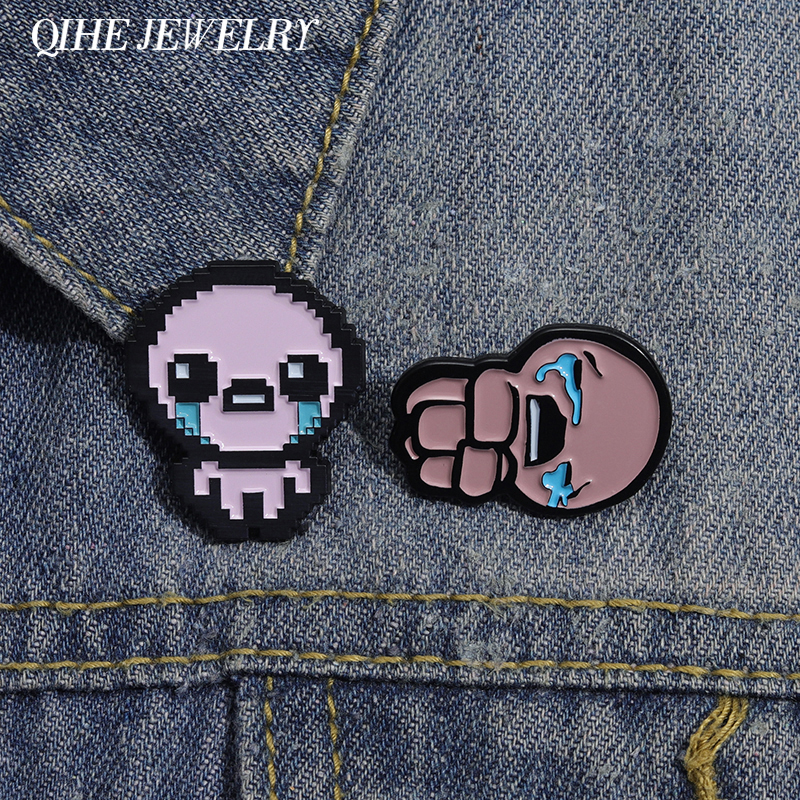 The Binding of Isaac Cry Brooc - Retro Gaming Gif ulasan dan harga