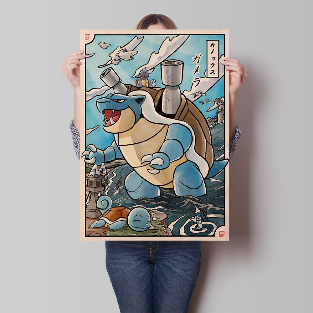 Retro Canvas Poster Prints Pok - Retro Gaming Pokemon ulasan dan harga