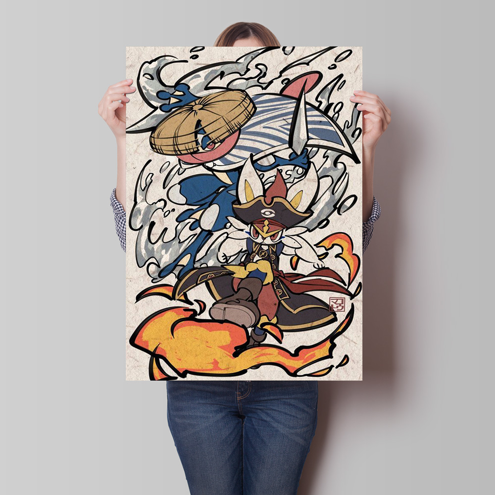 Retro Canvas Poster Prints Pok - Retro Gaming Pokemon ulasan dan harga