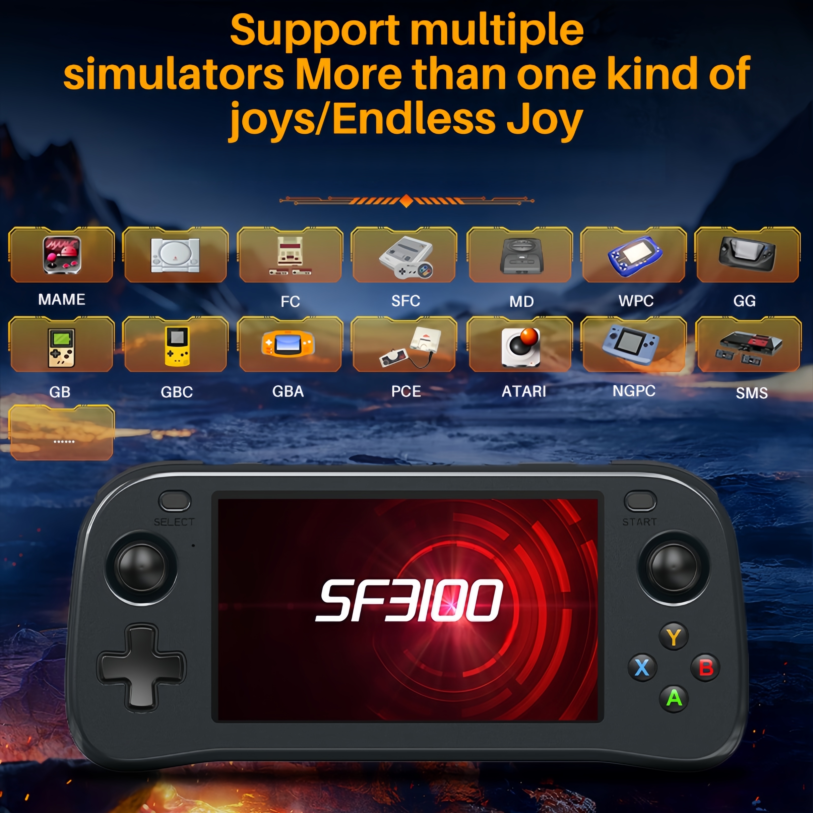 SF3100 Portable Handheld Game  - Retro Gaming Devices ulasan dan harga
