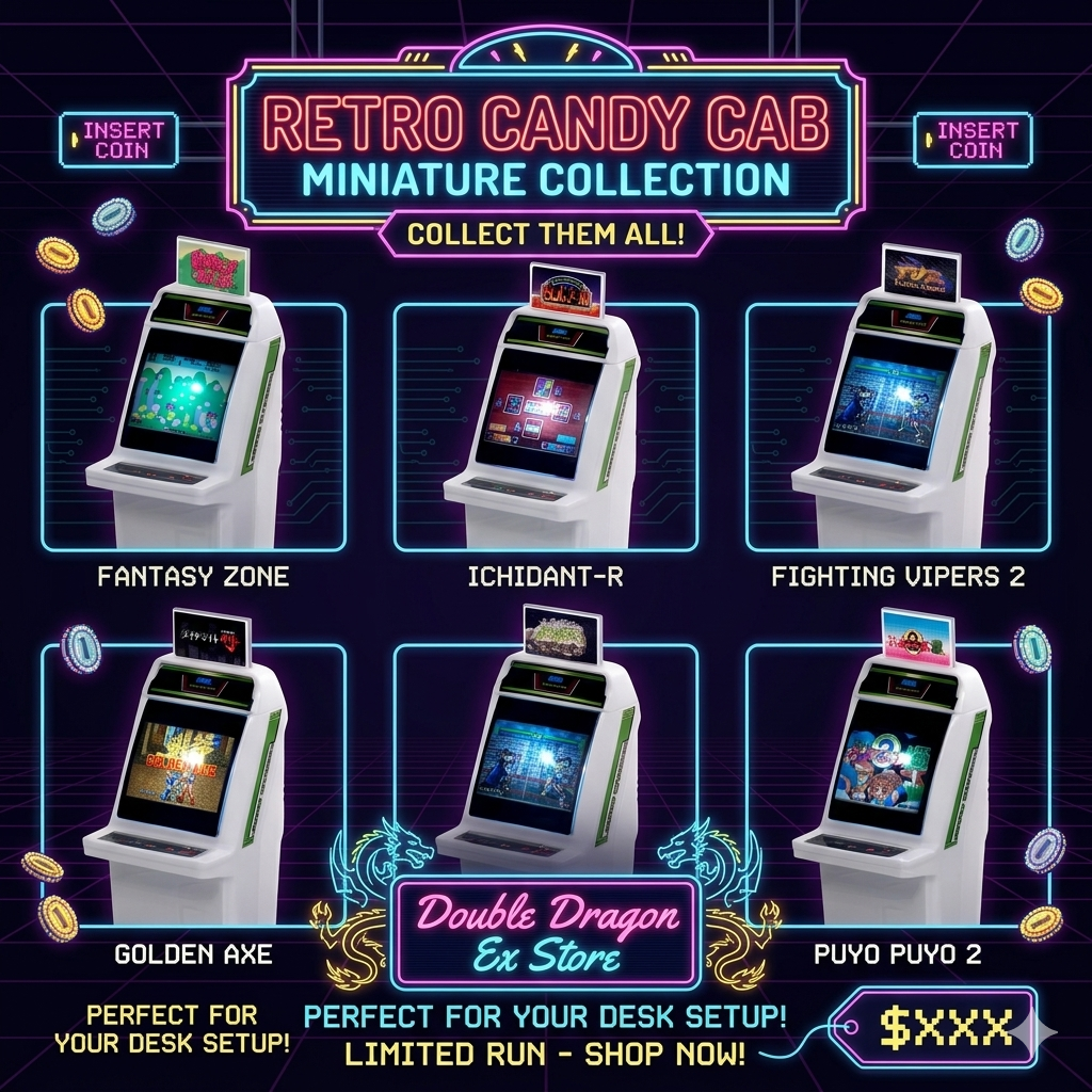 Retro Arcade Miniatures Deskto - Retro Gaming Years ulasan dan harga