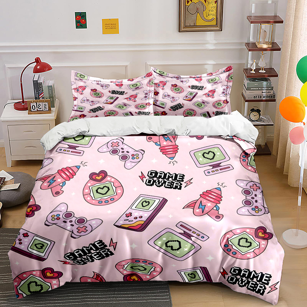 Retro Gaming Icons on Pink Bac - Background Retro Gaming ulasan dan harga