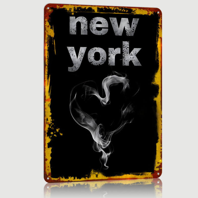 New York Smoke Heart City Art  - Retro Gaming York ulasan dan harga