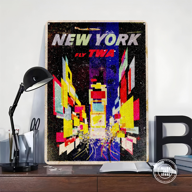 New York Fly TWA Tinplate Post - Retro Gaming York ulasan dan harga