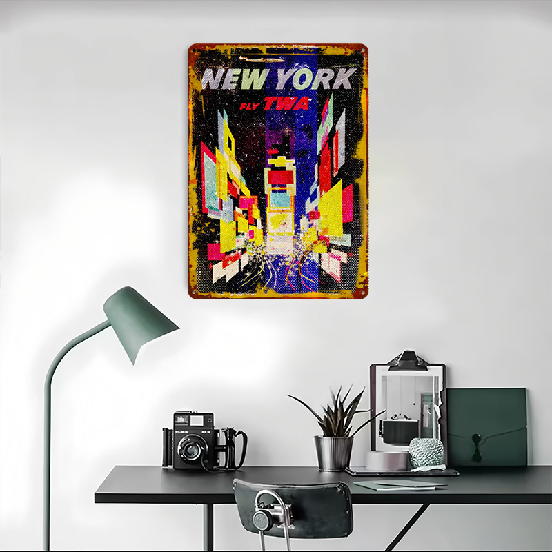 New York Fly TWA Tinplate Post - Retro Gaming York ulasan dan harga