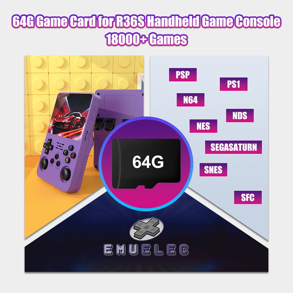 64G Game TF Card for R36S Vide - Retro Gaming Qss ulasan dan harga