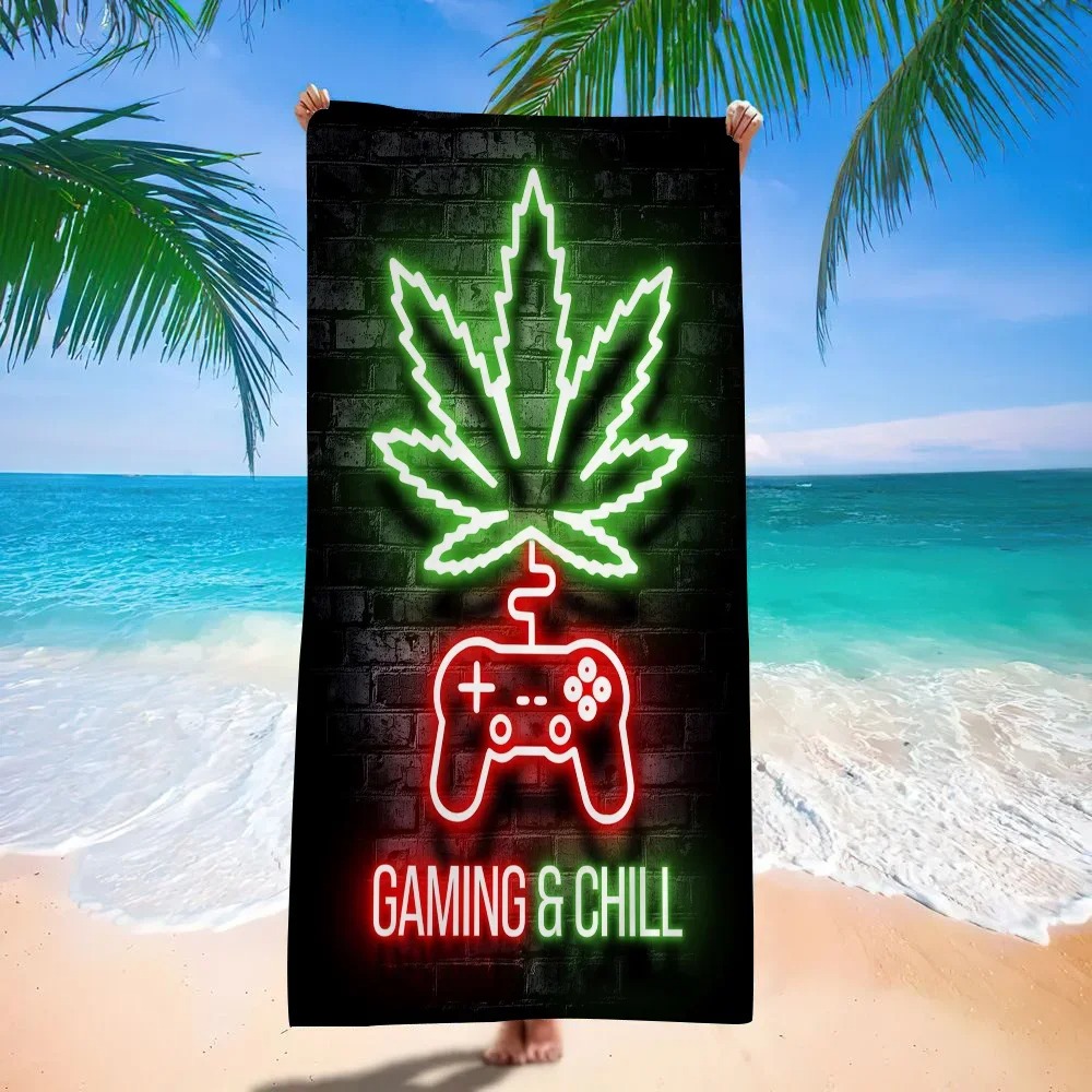 Retro Gaming Neon Beach Towel, - Background Retro Gaming ulasan dan harga