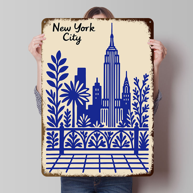 New York City Blue Poster Cust - Retro Gaming York ulasan dan harga