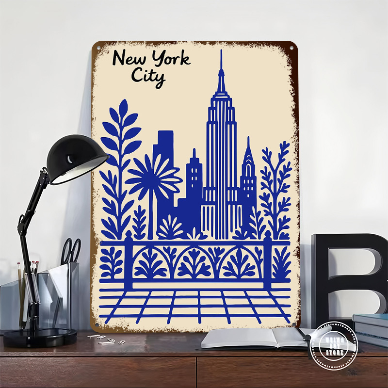 New York City Blue Poster Cust - Retro Gaming York ulasan dan harga