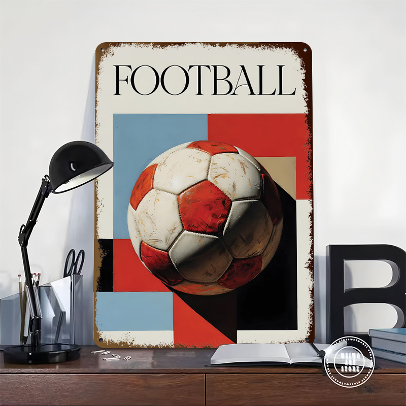 Football With Geometric Backgr - Background Retro Gaming ulasan dan harga