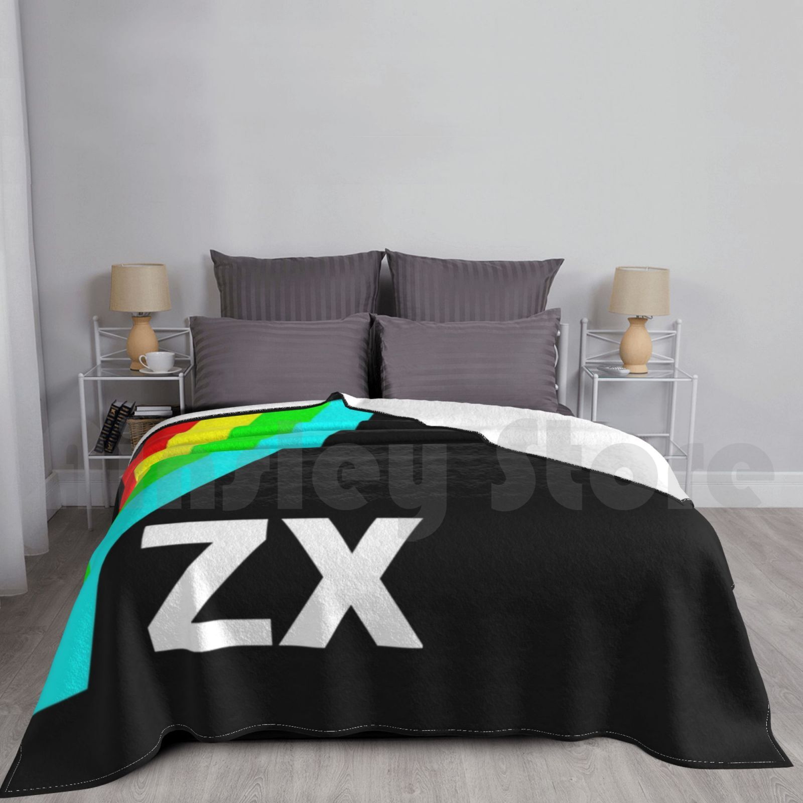 Zx Blanket For Sofa Bed Travel - Retro Gaming Zx Spectrum ulasan dan harga