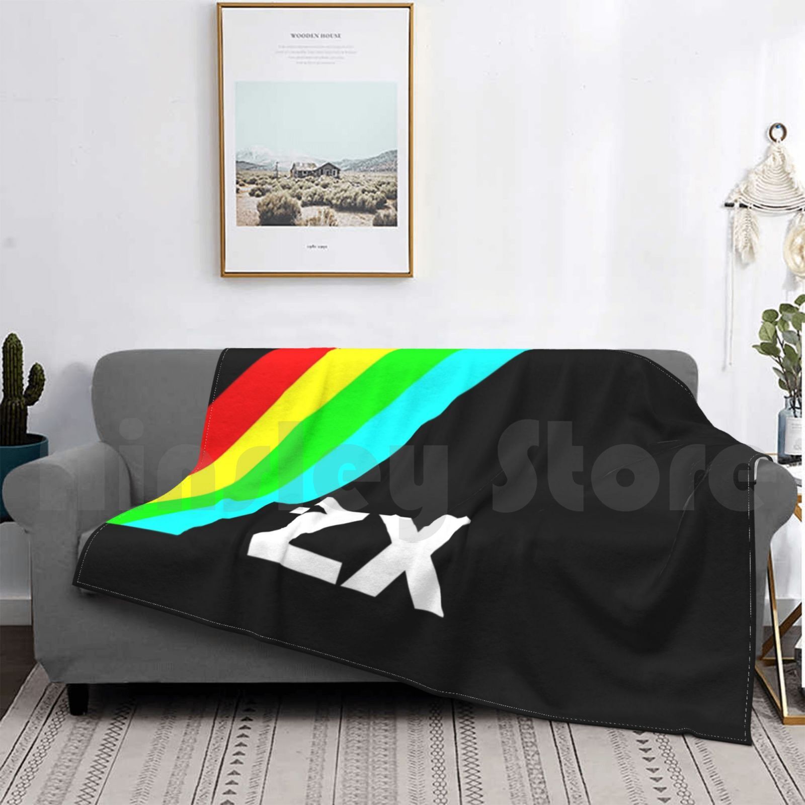 Zx Blanket For Sofa Bed Travel - Retro Gaming Zx Spectrum ulasan dan harga