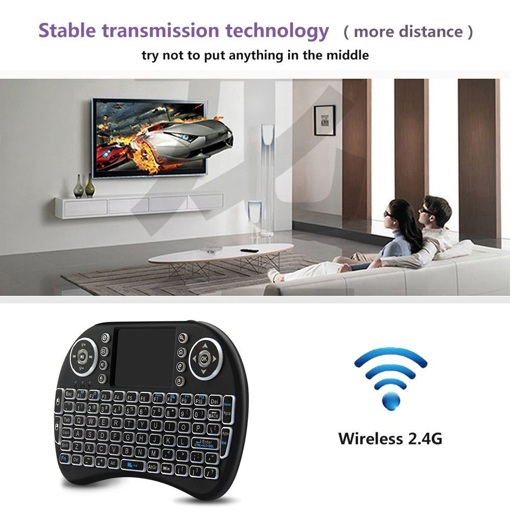 Backlit Mini Wireless Keyboard - Retro Gaming Zx Spectrum ulasan dan harga