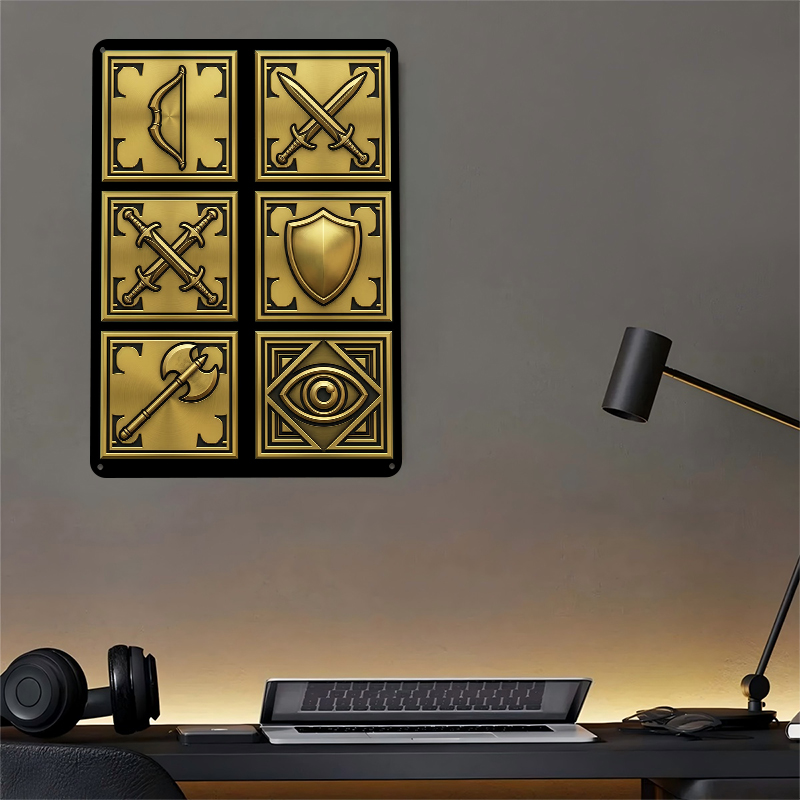 Fantasy Game Icons Tinplate Po - Retro Gaming Icons ulasan dan harga