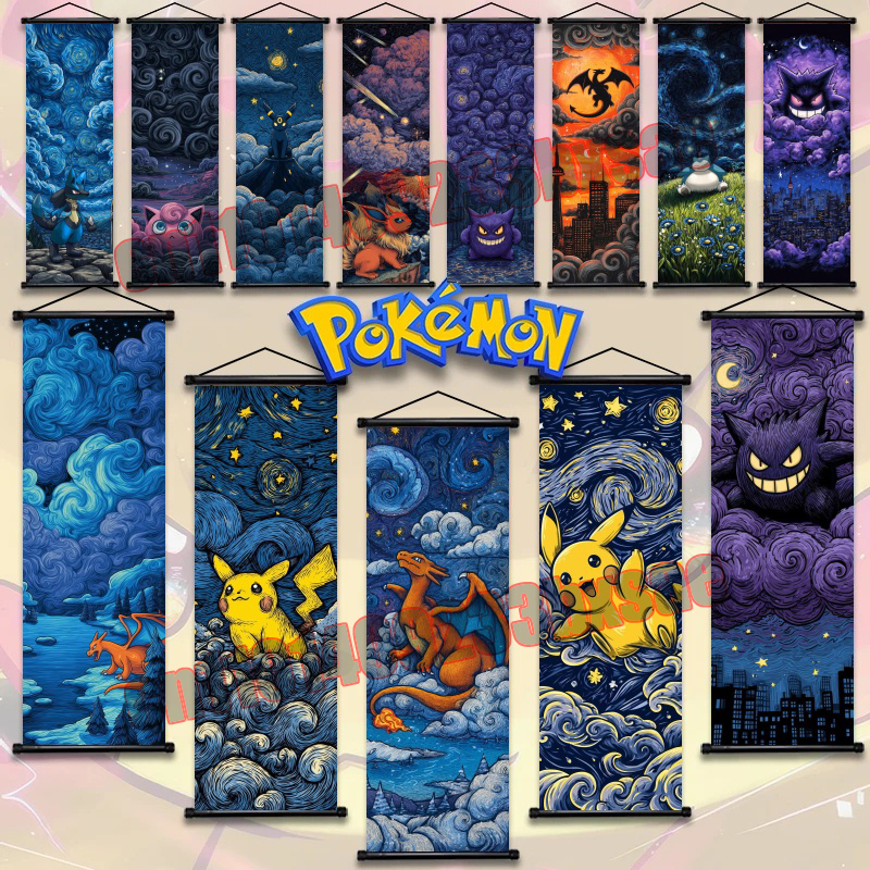 Printed Pokemon Poster, Anime  - Retro Gaming Pokemon ulasan dan harga